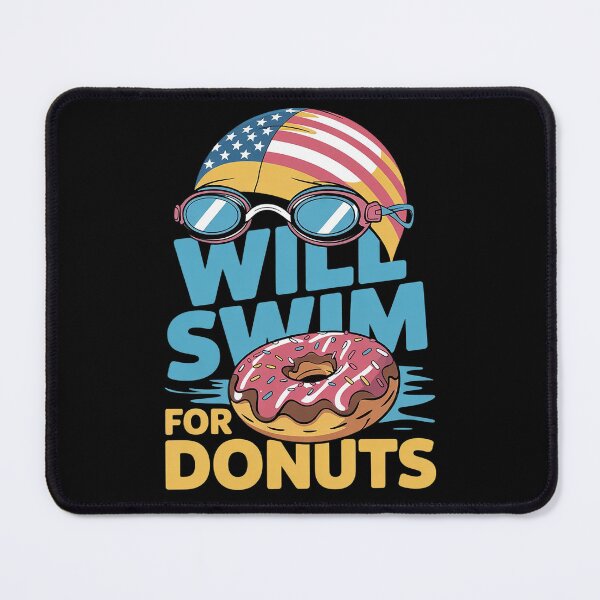 Item preview, Swim Swimmer Funny Swimming Goggles Cap Donuts designed and sold by VerseFarm.