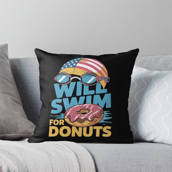 Item preview, Swim Swimmer Funny Swimming Goggles Cap Donuts  designed and sold by VerseFarm.