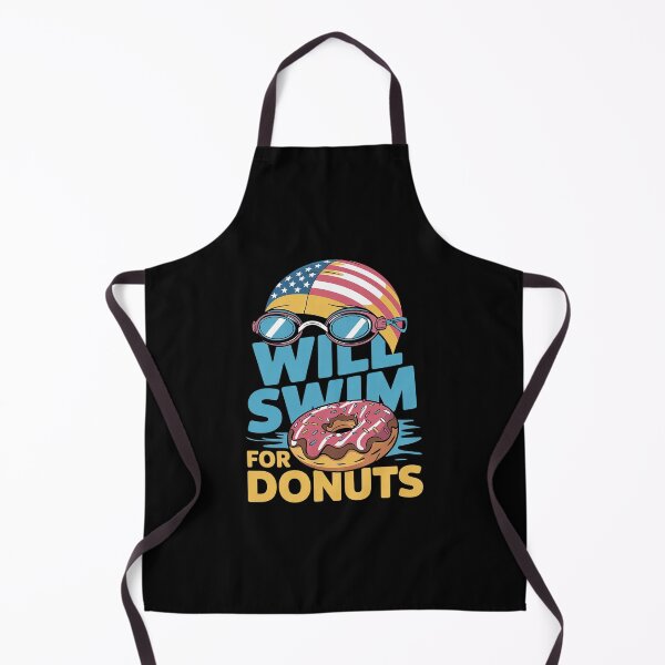 Item preview, Swim Swimmer Funny Swimming Goggles Cap Donuts designed and sold by VerseFarm.