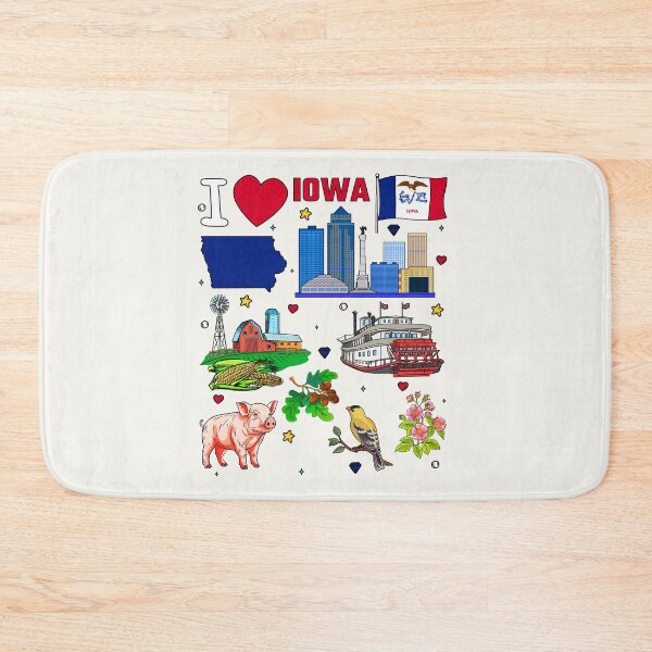 Item preview, Iowa Pride, The Ultimate State Landmarks & Nature Collage designed and sold by mashmosh.