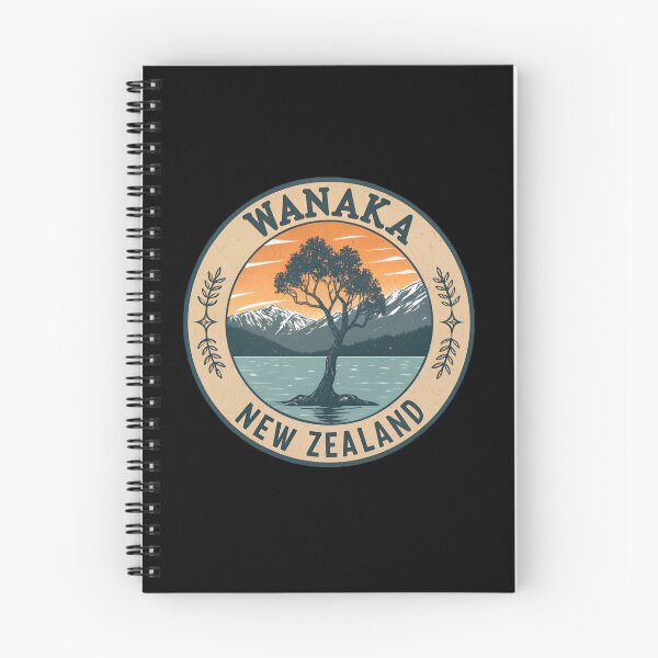 Item preview, Wanaka New Zealand Vintage Travel – Lake Wanaka Lone Tree Retro  designed and sold by VividOrganica.