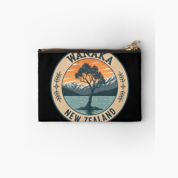 Item preview, Wanaka New Zealand Vintage Travel – Lake Wanaka Lone Tree Retro  designed and sold by VividOrganica.