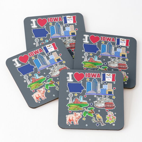 Item preview, I Heart Iowa, The Ultimate State Pride Heritage Collection designed and sold by mashmosh.