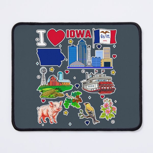 Item preview, I Heart Iowa, The Ultimate State Pride Heritage Collection designed and sold by mashmosh.