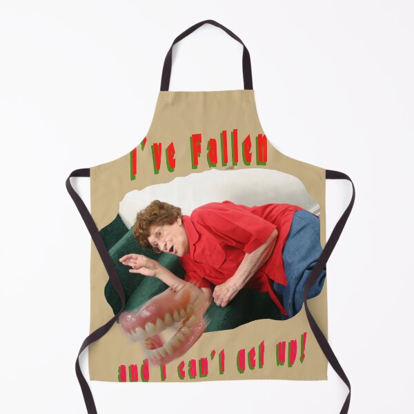 Item preview, "I'VE FALLEN AND I CAN'T GET UP!" (DENTURES FELL OUT) designed and sold by skeletons-lair.
