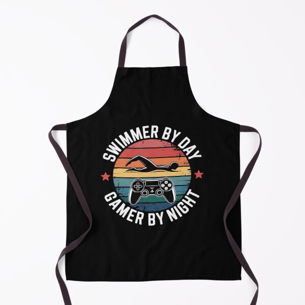 Item preview, Swimmer By Day Gamer By Night Swimming Funny Swim Gaming designed and sold by MyzoToyota.