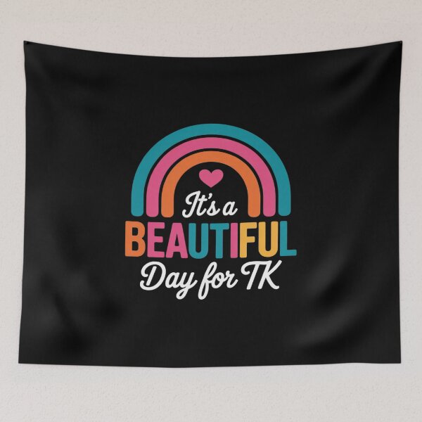 Item preview, It’s a Beautiful Day For TK Teacher Rainbow Learning Student designed and sold by NailMolisa.