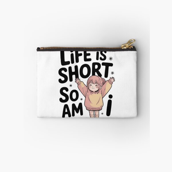 Item preview, Life Short So Am I Petite Girl Lo-Fi Anime Funny Height Quote designed and sold by GiftsForge.