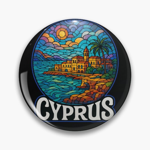 Item preview, Cyprus Country Island Stained Glass designed and sold by TomFrontierArt.