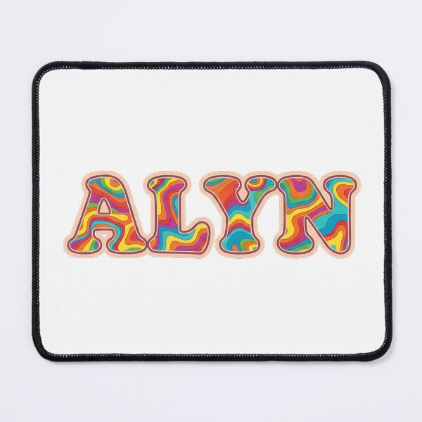 Item preview, ❤️ Alyn Personalized Name Wavy Retro Shirt, Coffee Mug, Sticker Gift designed and sold by HelixPedia.