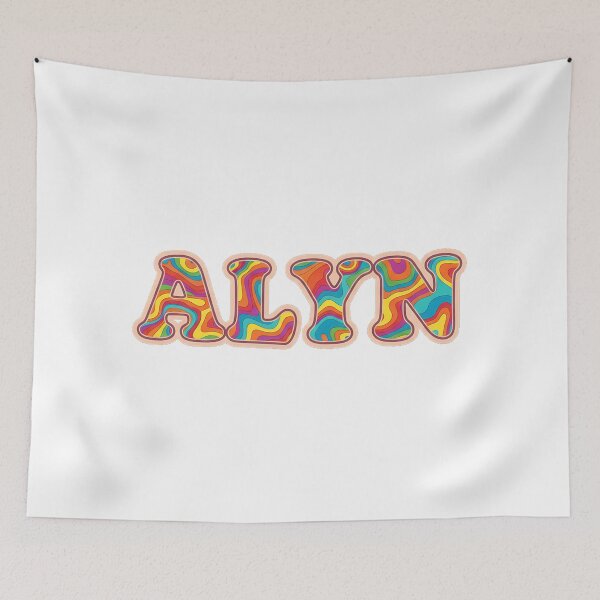 Item preview, ❤️ Alyn Personalized Name Wavy Retro Shirt, Coffee Mug, Sticker Gift designed and sold by HelixPedia.