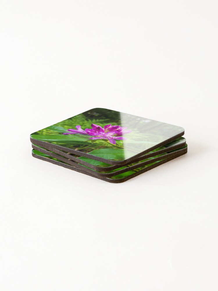 Thumbnail 4 of 5, Coasters (Set of 4), Enchanting Rhododendrons designed and sold by RJWImages.