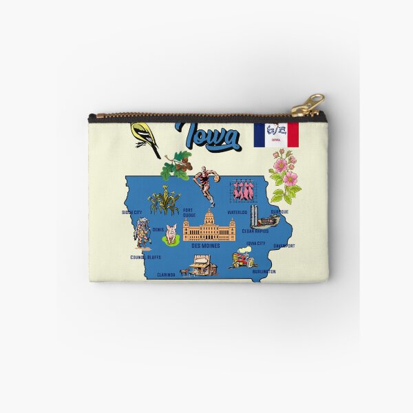 Item preview, Iowa Pride, The Hawkeye State Heritage Map & Icons designed and sold by mashmosh.