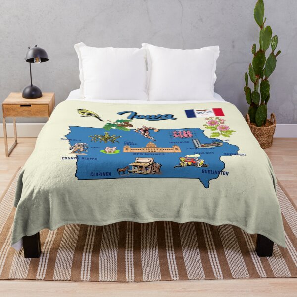 Item preview, Iowa Pride, The Hawkeye State Heritage Map & Icons designed and sold by mashmosh.