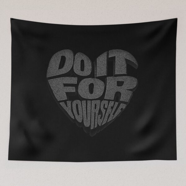 Item preview, DO IT FOR YOURSELF Bold Heart Typography designed and sold by MKreative Studio.