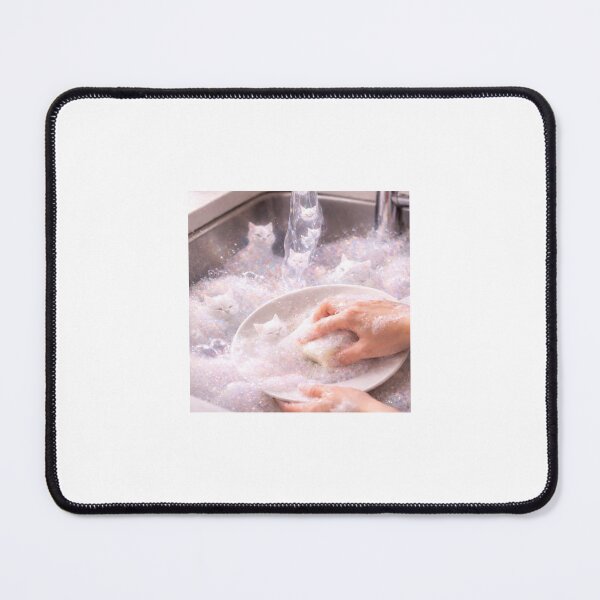 Item preview,  Quiet Chaos in the Sink – Translucent Cats in Soap Foam Art designed and sold by LovelyCatGalaxy.