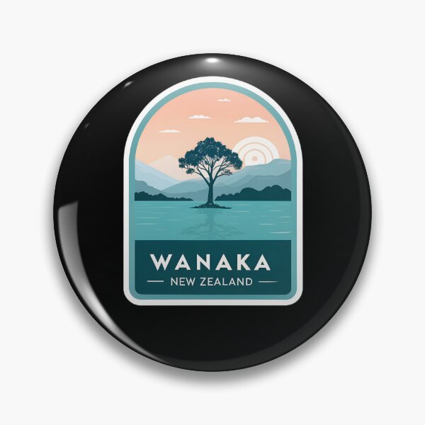 Item preview, Wanaka New Zealand Minimalist Travel  – Lake Wanaka Lone Tree Art designed and sold by VividOrganica.