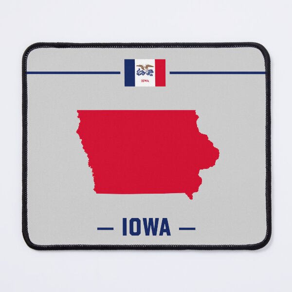 Item preview, Iowa State Silhouette - Patriotic Red & Blue Heritage Edition designed and sold by mashmosh.
