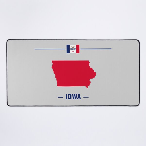 Item preview, Iowa State Silhouette - Patriotic Red & Blue Heritage Edition designed and sold by mashmosh.