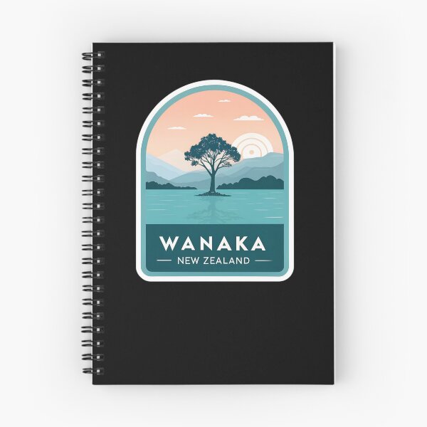 Item preview, Wanaka New Zealand Minimalist Travel  – Lake Wanaka Lone Tree Art designed and sold by VividOrganica.