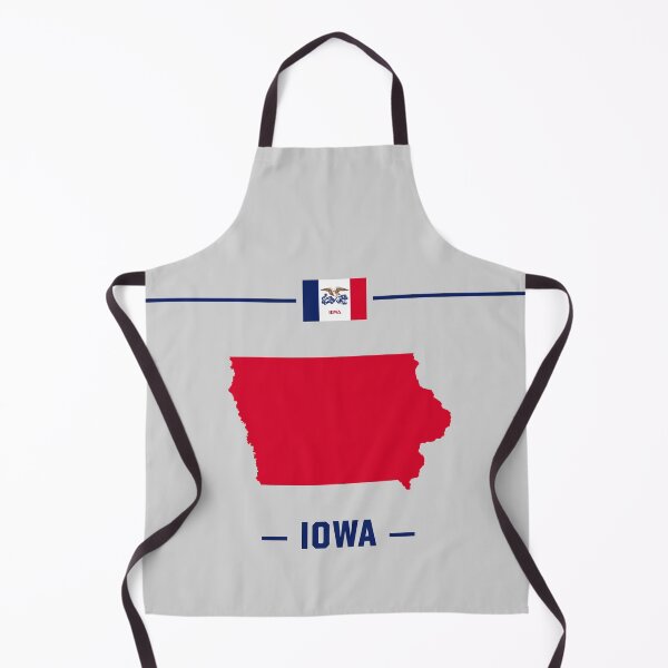 Item preview, Iowa State Silhouette - Patriotic Red & Blue Heritage Edition designed and sold by mashmosh.