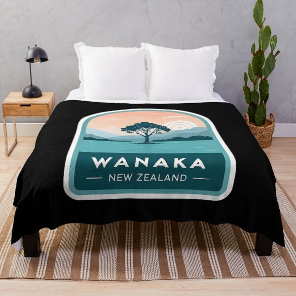 Item preview, Wanaka New Zealand Minimalist Travel  – Lake Wanaka Lone Tree Art designed and sold by VividOrganica.