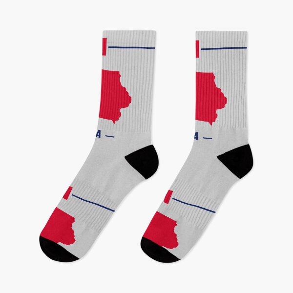 Item preview, Iowa State Silhouette - Patriotic Red & Blue Heritage Edition designed and sold by mashmosh.