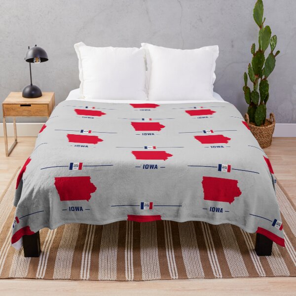 Item preview, Iowa State Silhouette - Patriotic Red & Blue Heritage Edition designed and sold by mashmosh.