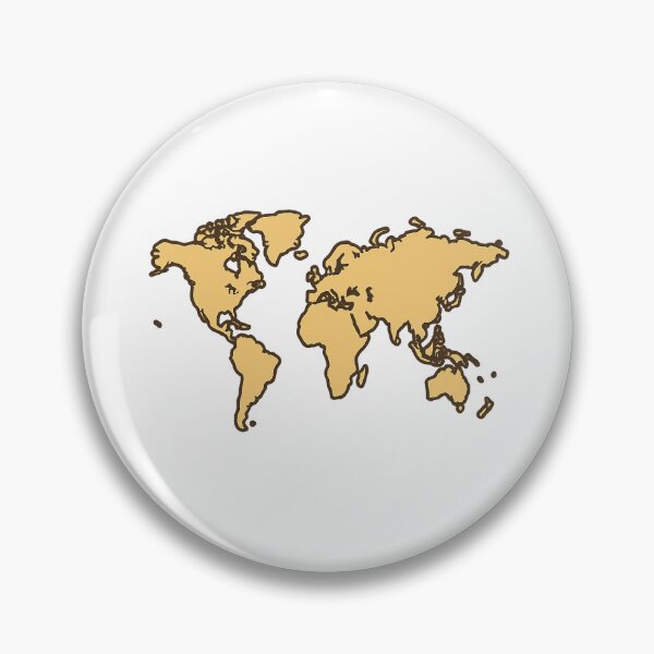 Item preview, Retro World Map Outline designed and sold by Le Grand Requin.
