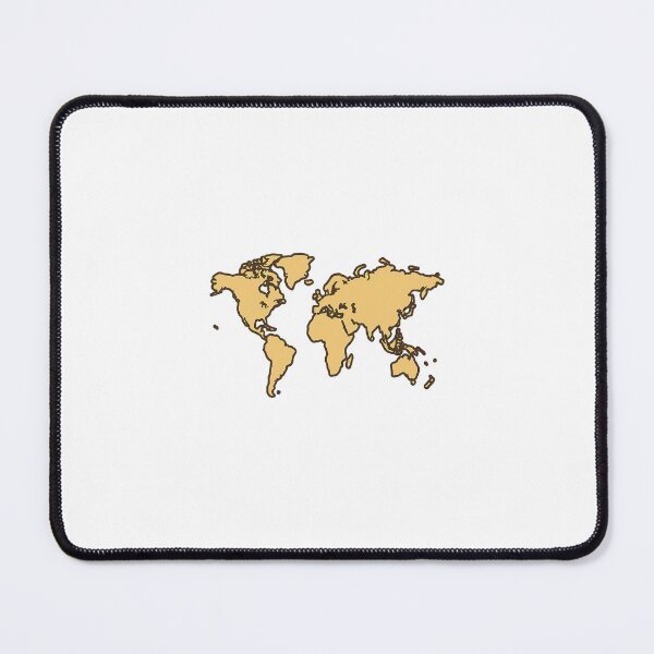 Item preview, Retro World Map Outline designed and sold by Le Grand Requin.