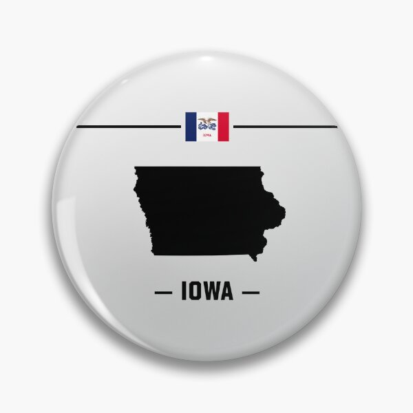 Item preview, Classic Iowa State Silhouette - Minimalist Pride Map Design designed and sold by mashmosh.