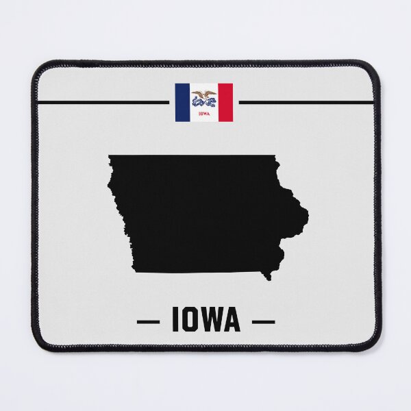 Item preview, Classic Iowa State Silhouette - Minimalist Pride Map Design designed and sold by mashmosh.