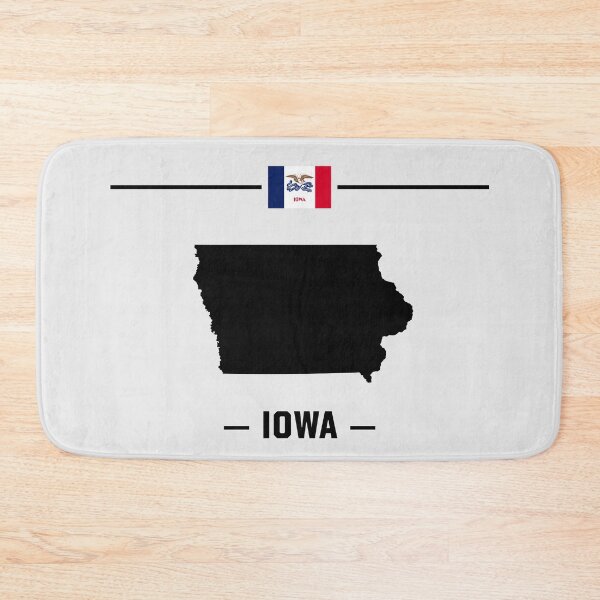 Item preview, Classic Iowa State Silhouette - Minimalist Pride Map Design designed and sold by mashmosh.