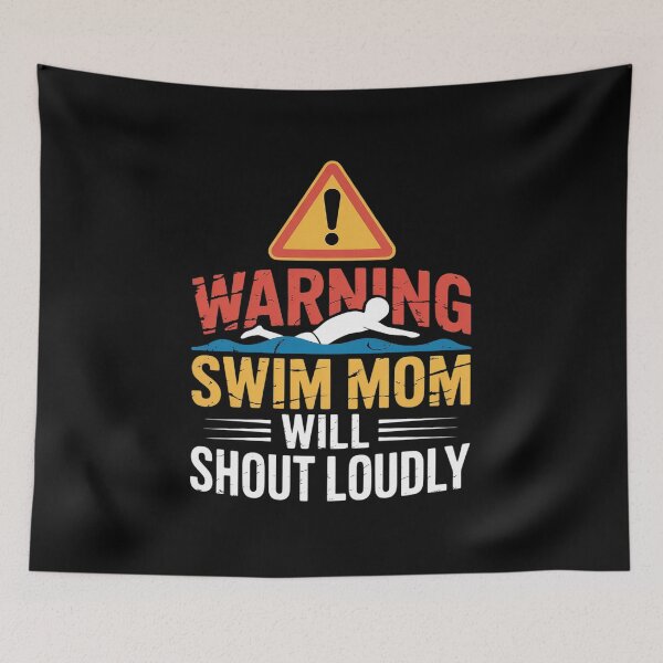 Item preview, Swimmer Funny Warning Swim Mom Will Shout Loudly  designed and sold by MyzoToyota.