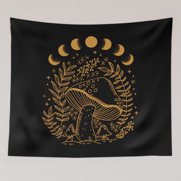 Item preview, Dark Academia Moon and Mushrooms designed and sold by djentomamatel.