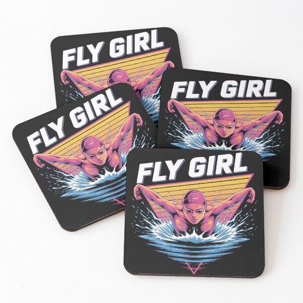 Item preview, Swimmer Swim Fly Girl Butterfly Swimming 80'S Vaporwave  designed and sold by MyzoToyota.