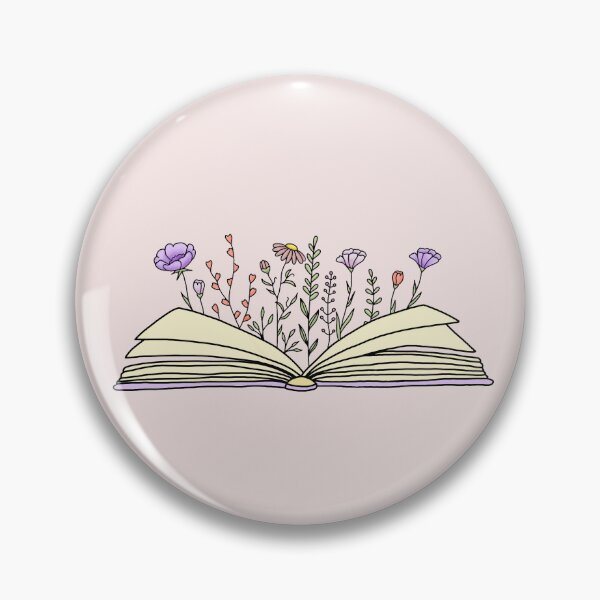 Item preview, book with flowers designed and sold by brookewormcreations.