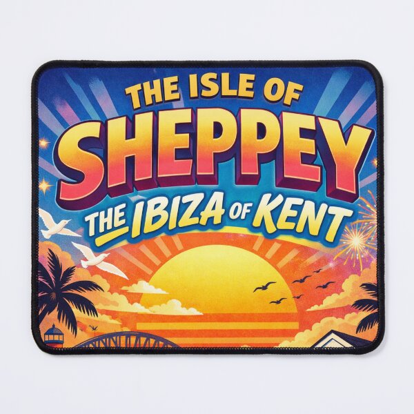 Item preview, The Isle of Sheppey – The Ibiza of Kent | Funny UK Seaside Summer Art designed and sold by GarnerSupplyCo.