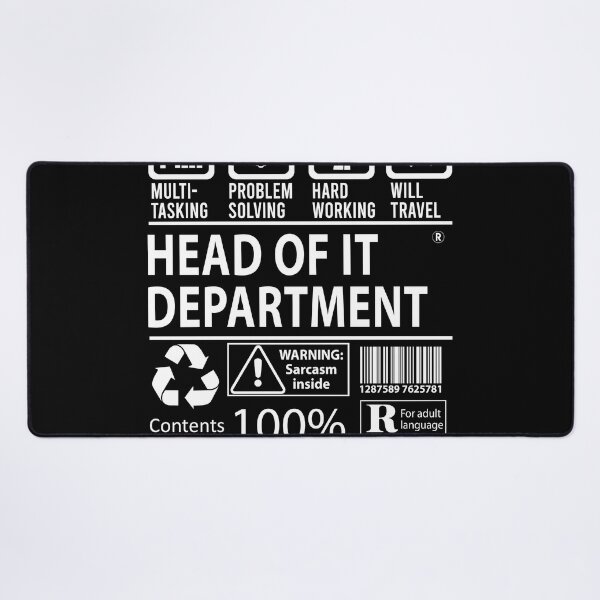 Item preview, Head Of It Department designed and sold by YungMcIlwain.