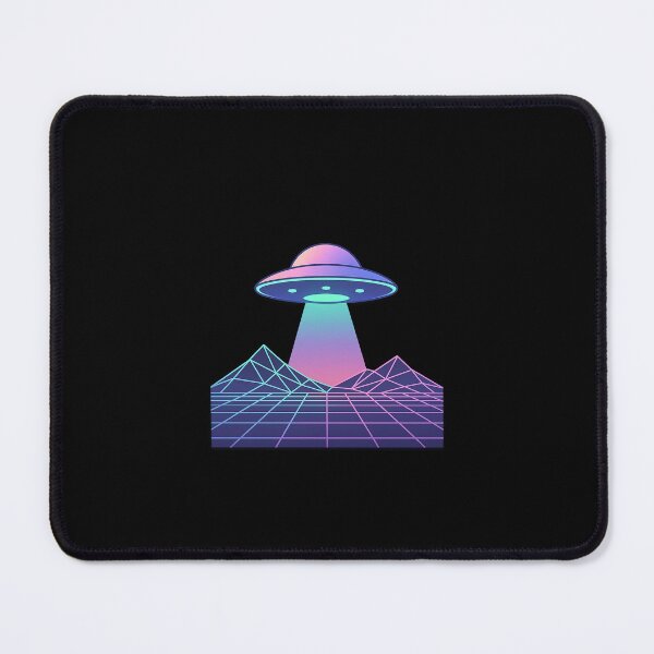 Item preview, Retro UFO Grid Landscape designed and sold by Le Grand Requin.