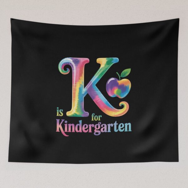 Item preview, K Is For Kindergarten Teacher Tie Dye Back to School Kinder designed and sold by NailMolisa.