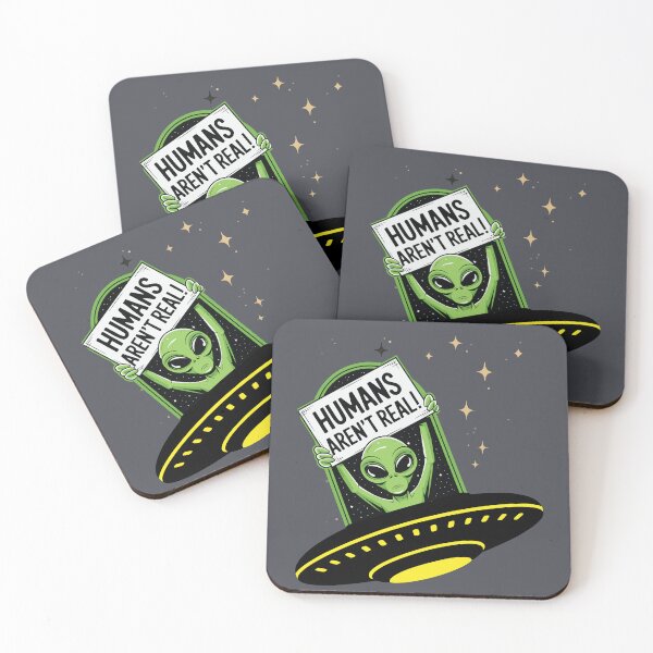 Item preview, Humans aren’t real-Ufo alien illustration designed and sold by Szpaku desart .