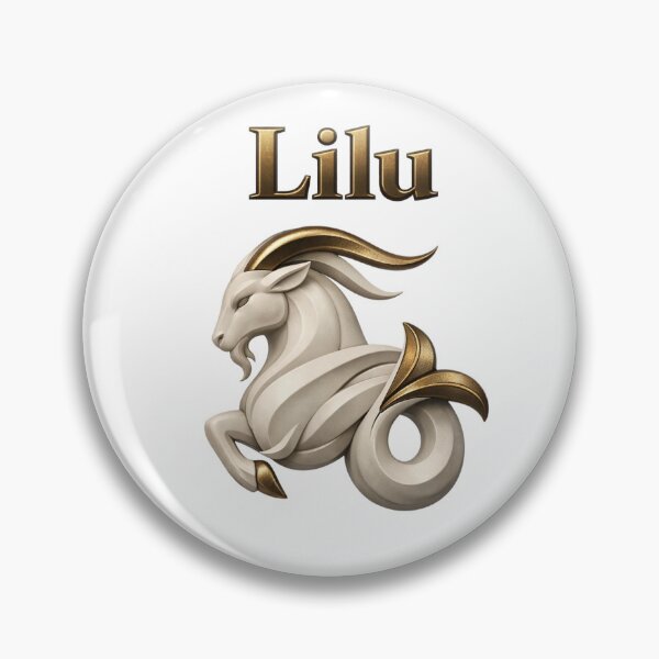 Item preview, Lilu Capricorn Zodiac Name Goat Goddess Design designed and sold by AlexLineArt.