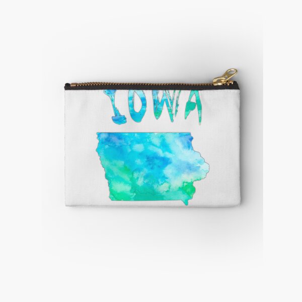 Item preview, Iowa State Pride - Artistic Blue Watercolor Map Design designed and sold by mashmosh.
