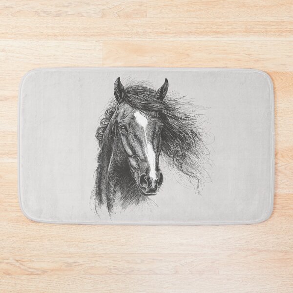 Item preview, Horse Head Sketch - Realistic Equestrian Art designed and sold by ArthousePromos.