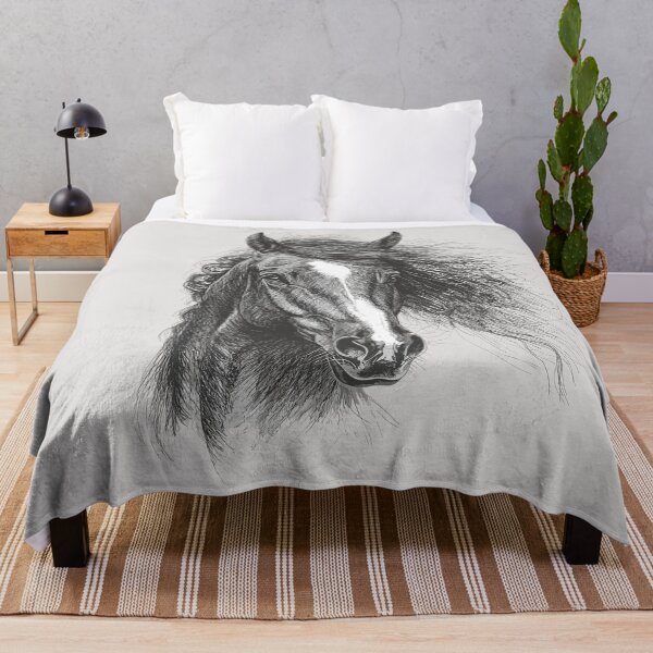 Item preview, Horse Head Sketch - Realistic Equestrian Art designed and sold by ArthousePromos.