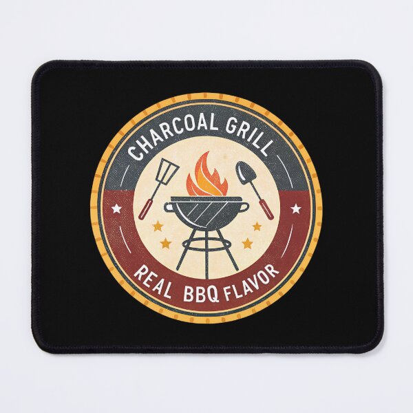 Item preview, Charcoal Grill Vintage BBQ Badge | Retro Americana Grill Master Design designed and sold by VividOrganica.