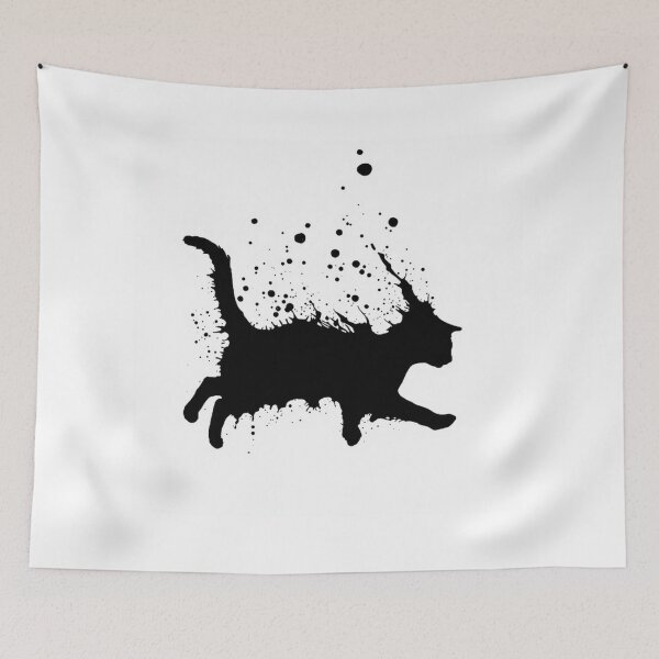 Item preview, Creative Ink Splash Cat Print designed and sold by Wonderful Designs.