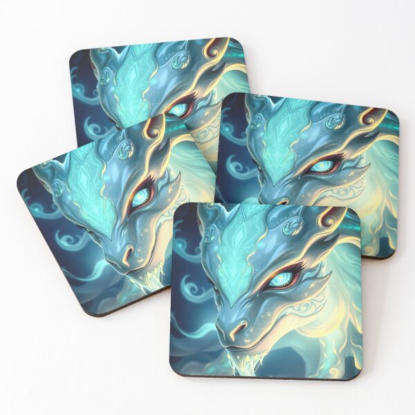 Item preview, Radiant Azure Spirit Dragon of the Celestial Realms designed and sold by ArtMorphStudio.