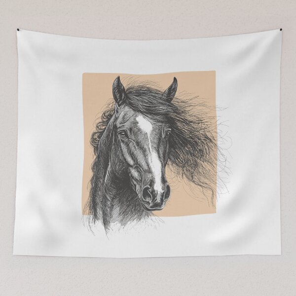 Item preview, Modern Horse Art - Abstract Equestrian Design designed and sold by ArthousePromos.